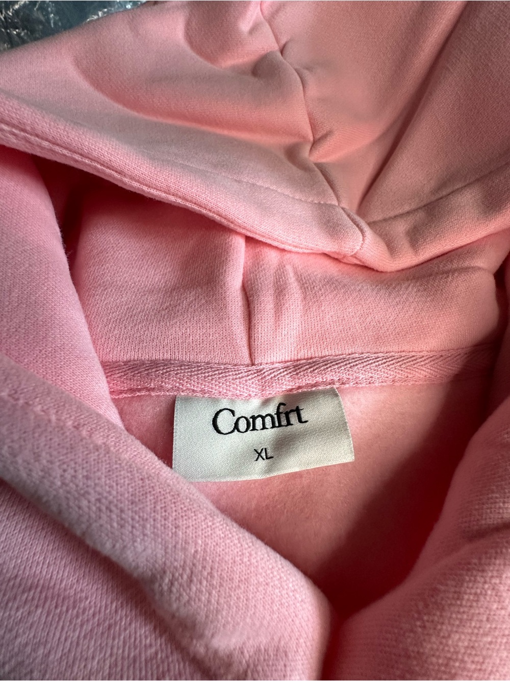 SALE!!   NWT Comfort Minimalist Petal Pink Hoodie with Front Pocket - Picture 3 of 5